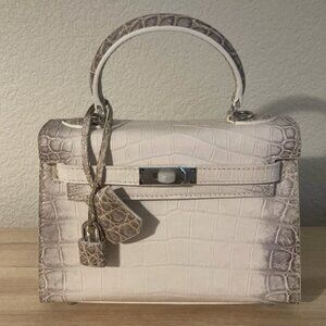 Himalaya Crocodile Embossed Handbag